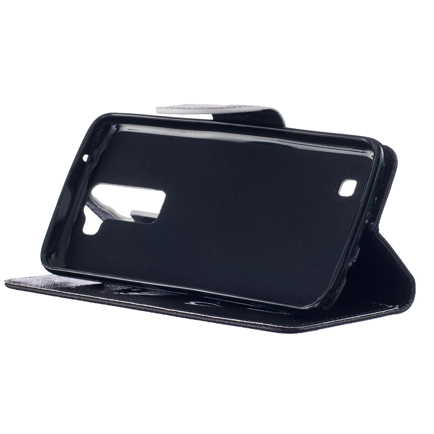 Узор окрашенные искусственная кожа бумажник чехол для LG K7 K8 Флип Стенд Обложка