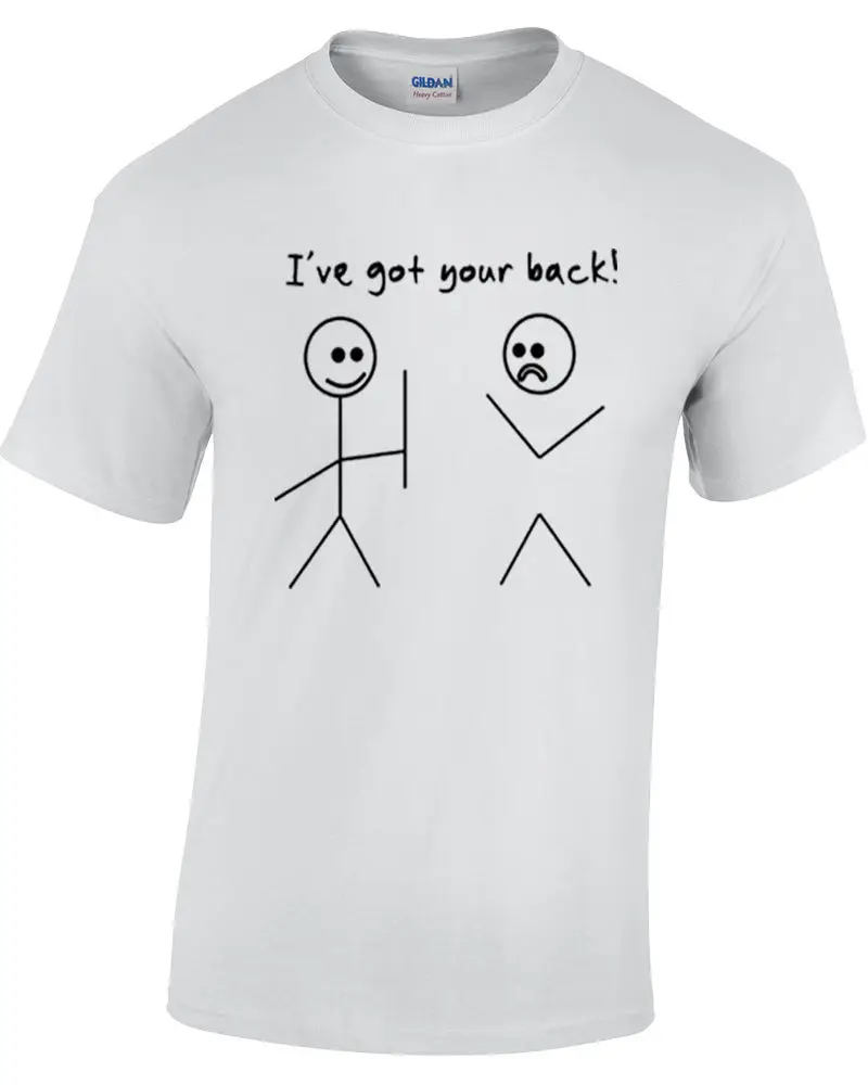 Я получил вашу спину футболка Stickman Stickmen смешные мужские geek nerd компьютерные новые