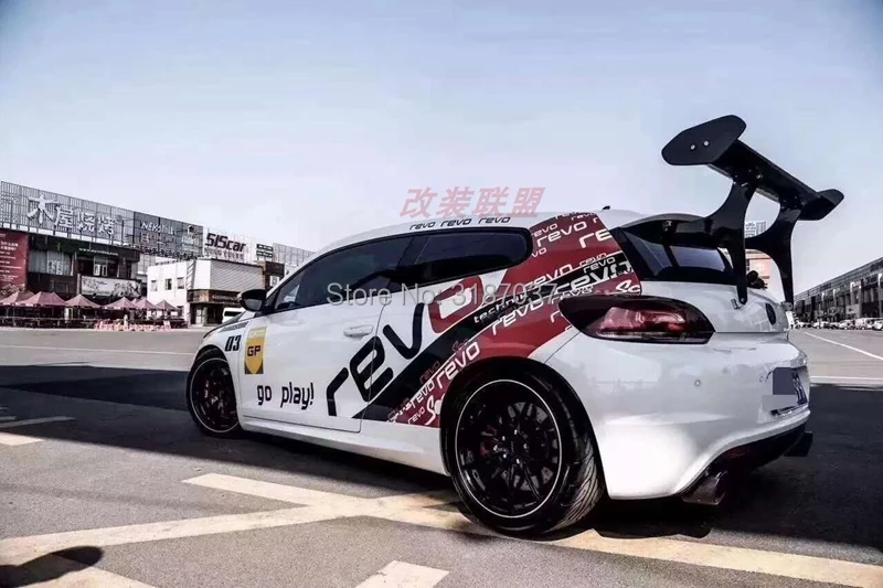 Для Scirocco гольф для девочек 4 5 6 7 MK4 MK5 MK6Carbon волокно сзади загрузки крыла спойлер