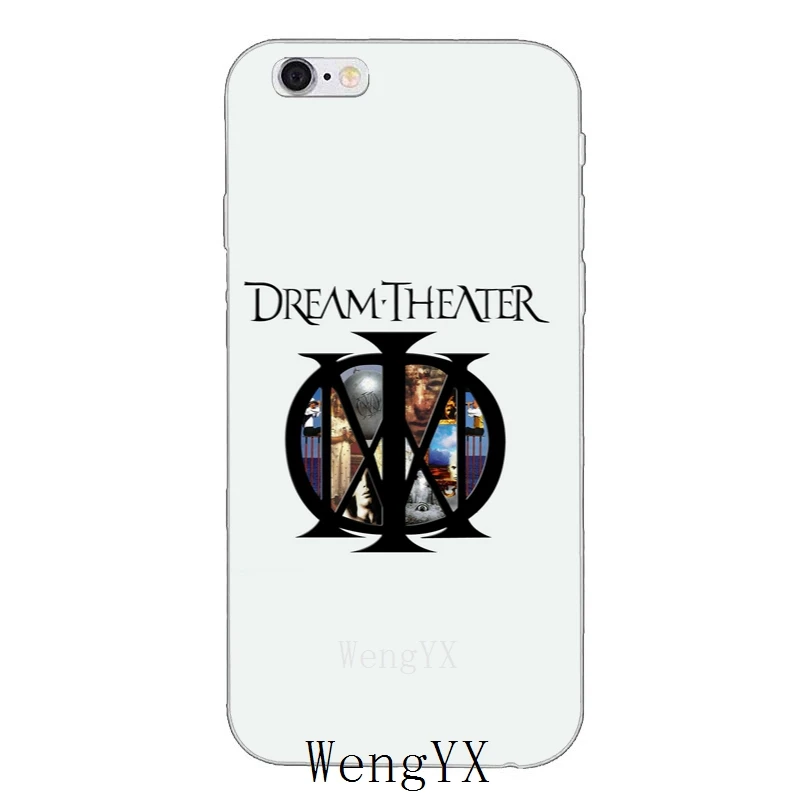 Тонкий силиконовый мягкий чехол для телефона с логотипом dream theater iPhone 4 4s 5 5s 5c SE 6 6s
