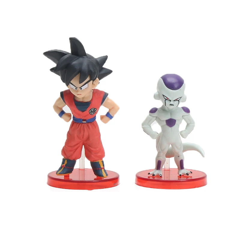 Gokou VS Frieza opp 10-21 см DXF Dragon Ball Z морозильная камера ПВХ Фигурки Супер Саян Гоку против Фриза Драконий жемчуг Кай Фигурки Коллекция Модель Куклы - Цвет: Gokou VS Frieza opp