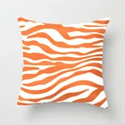 Янтарный, Оранжевый Рисунок с животным зеброй, чехол для подушки, декоративный чехол для подушки, чехол для подушки, индивидуальный подарок от LVSURE для автомобильного дивана