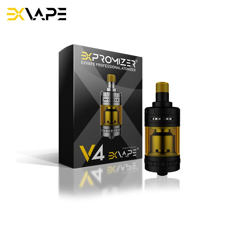Оригинальный Exvape Expromizer V4 MTL RTA диаметр 23 мм емкость 2 мл одна катушка Deck 510 thread