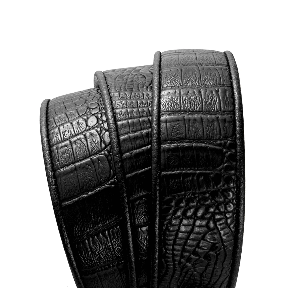 BISON DENIM мужской ремень джинсы роскошные кожаные ремни черные автоматическая