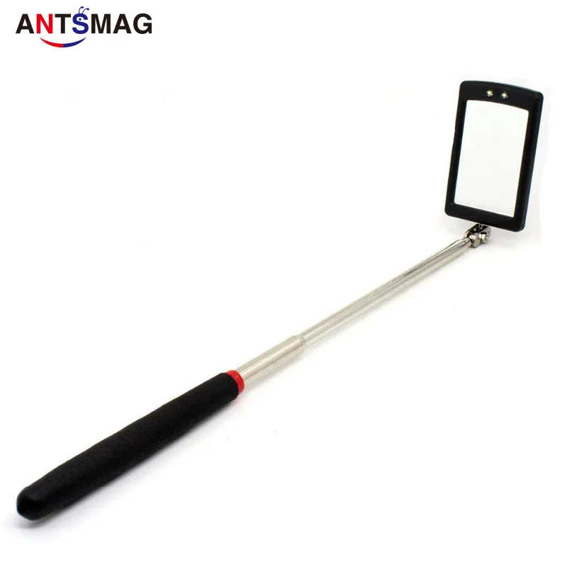 5PcsTelescoping LED Lighted Flexible Inspection Mirror 360 Swivel for Extra Viewing Dead Angle Line of Sight Obstacle Area |