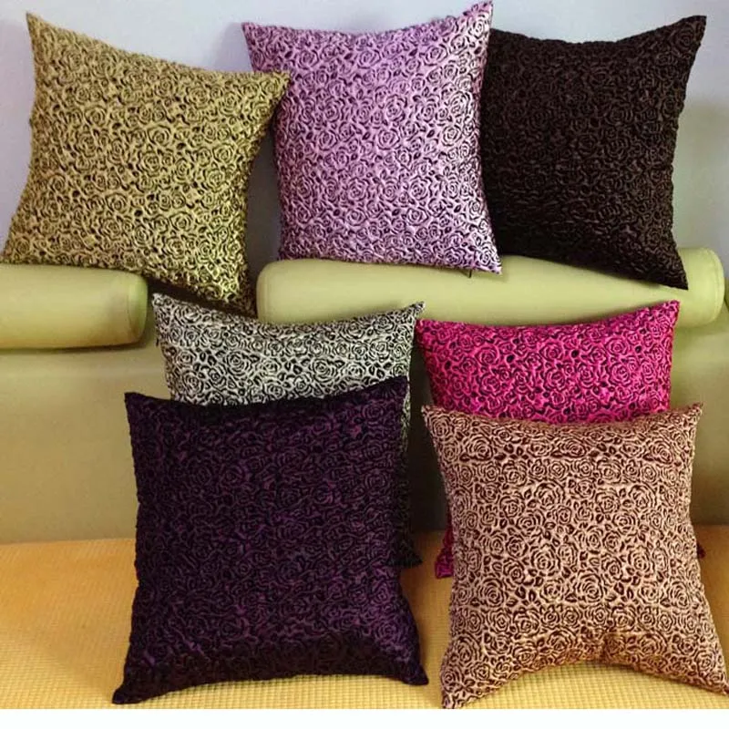 3D декоративный цветочный чехол для подушки с принтом квадратная подушка дивана
