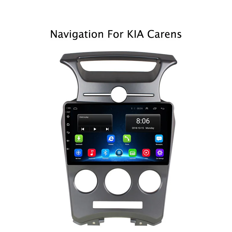 Автомагнитола NAVITOPIA 9 дюймов 4G LTE Wi Fi для Kia Carens 2007 2011 Android 6 0 2 ГБ + 32 автомобильный DVD