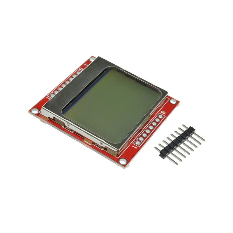 ЖК дисплей модуль монитор белое устройство подсветки PCB 84*48 84x84 5110 экран для