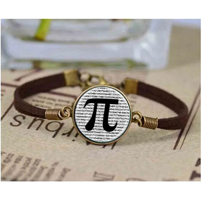 Стеклянные купольные украшения браслет Пи ювелирные изделия &quotМатематика&quot