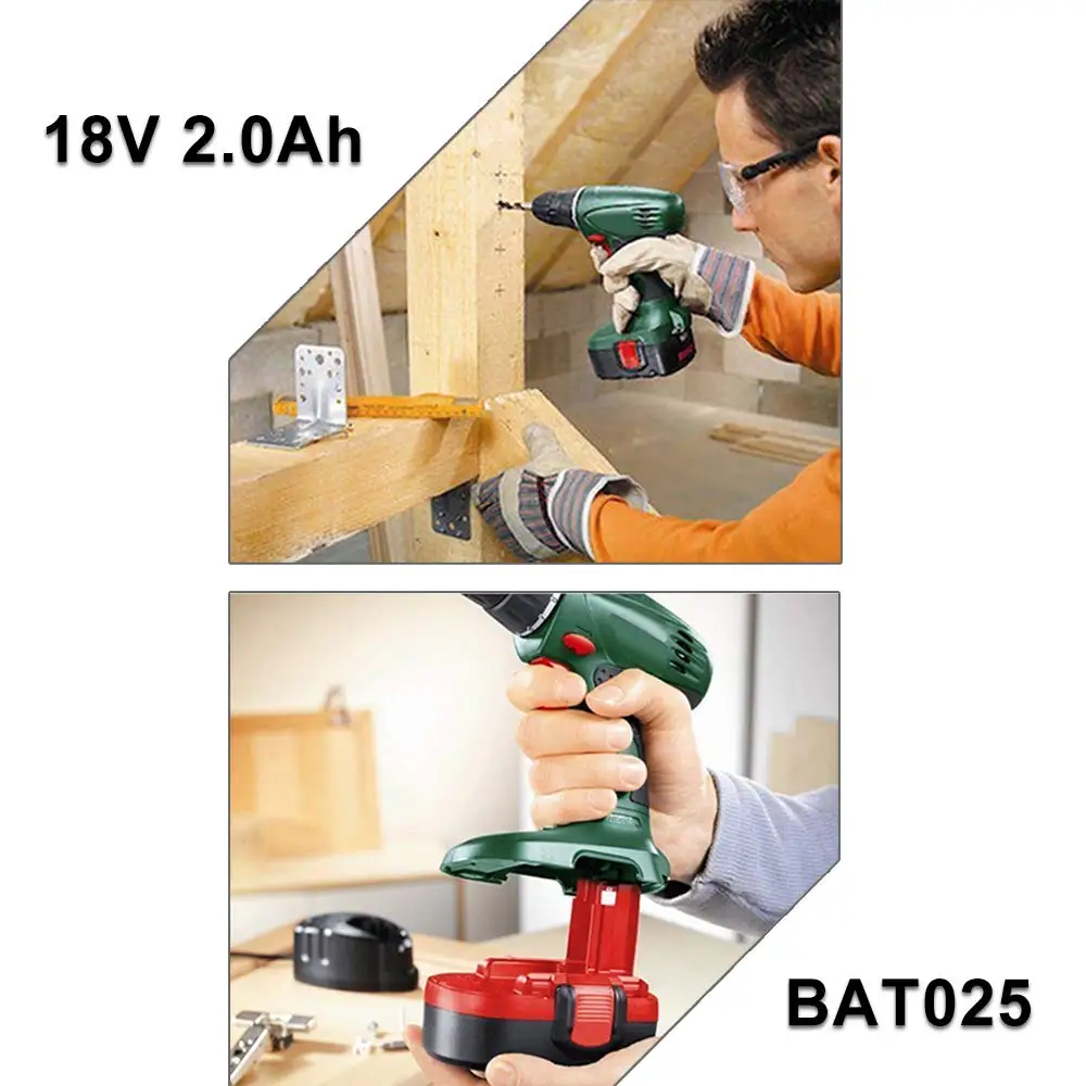 18В 2. 0Ah/2000 мАч NI CD сменный электроинструмент батарея для Bosch BAT025 BAT026 BAT160 BAT180 BAT181 BAT189