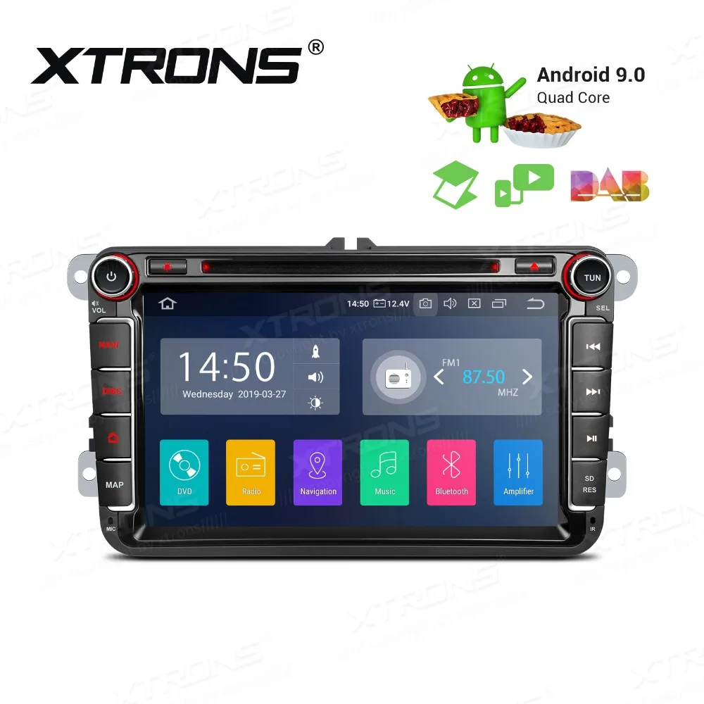 XTRONS 2 Din 8'' Android 9.0 Автомагнитола-плеер для автомобиля Golf Passat Touran Tiguan Sharan Magotan Skoda Seat Radio TPMS OBD on.