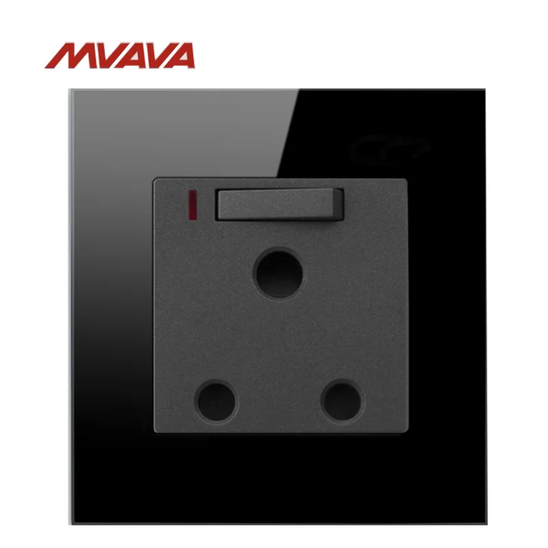 MVAVA15A Южноафриканская стандартная розетка с неоновой стеной декоративная 1 литой