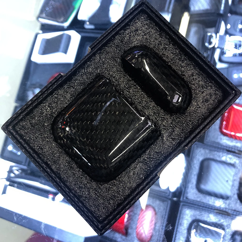 Чехол из настоящего углеродного волокна для Apple AirPods, роскошный тонкий светильник, защитный чехол для наушников из углеродного волокна, чехол для AirPods, новинка