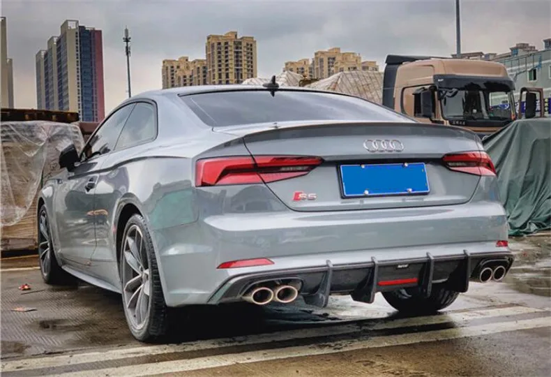 Задний спойлер из углеродного волокна для Audi A5 S5 Sportback высококачественный диффузор заднего бампера авто аксессуары