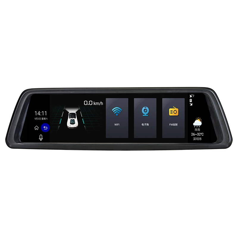 V9 Автомобильные видеорегистраторы 1" сенсорные ips Android 5,0 gps навигаторы FHD 1080P Wifi 3g видео рекордер зеркало заднего вида dvr двойной объектив DashCam
