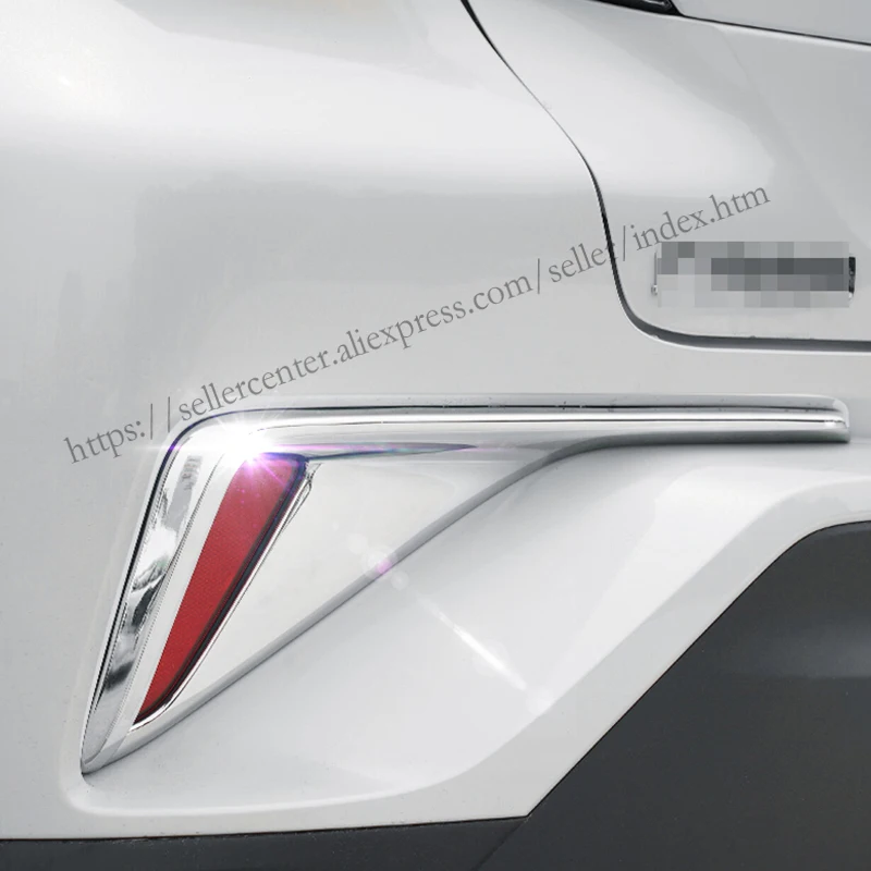 2 шт. для Toyota C-HR CHR 2017-2018 задние противотуманные фары хромированные детали из АБС