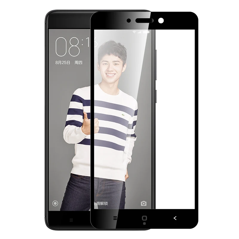 Закаленное стекло WZH для Xiaomi RedMi 4X 5 Plus Защитная пленка экрана с полным покрытием 9H