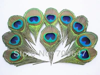 freeshipping 50pcslot 100 nature peacock eye feather blue peacock eye fly tying material