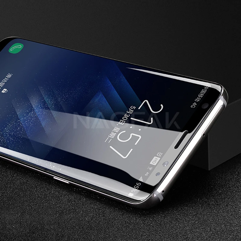 Nagfak Экран протектор Плёнки для Samsung Galaxy S8 s8plus Note8 3D мягкий защитный S7 Edge S6Edge (не