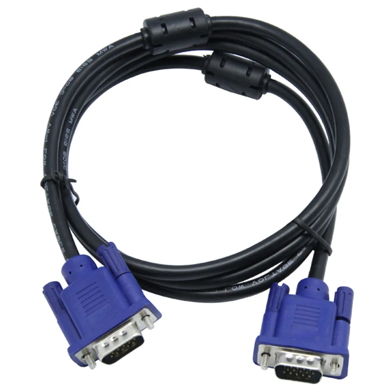 Никелированный VGA кабель HD 15 Pin папа-папа медная линия для ноутбука ПК |