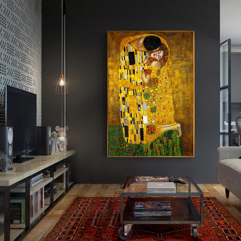 Настенная картина Gustav Klimt Kiss настенные картины Reproductions классическое известное