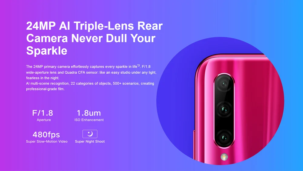 Глобальная Версия Honor 20 lite 20i мобильный телефон 6,21 дюймов Kirin 710 Восьмиядерный Android 9,0 смартфон отпечатков пальцев