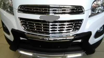 Передняя решетка хромированная Для Chevrolet Trax Tracker 2014 2016 2 шт (подходит: Trax)|trim chrome|grill
