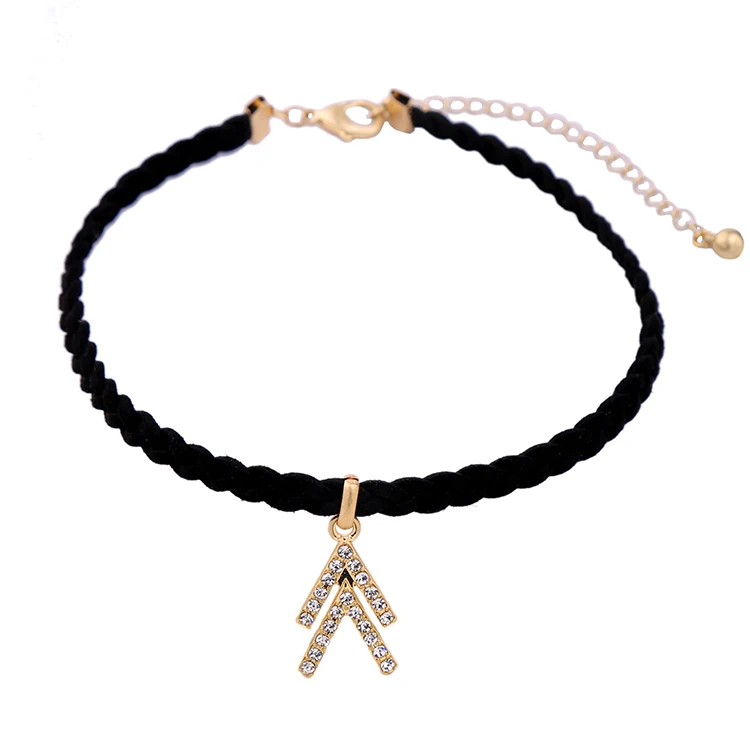 Новинка 2017 года модное Разработан Простой Кристалл Двойные стрелки Талисманы