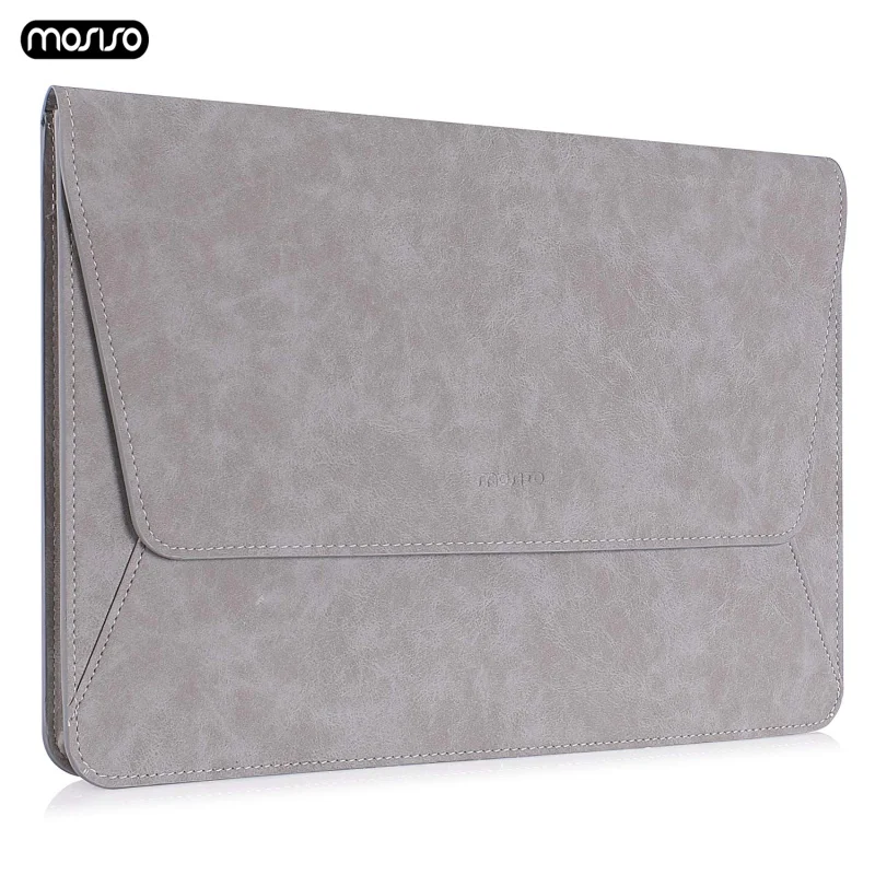 

MOSISO PU Leather Laptop Sleeve Bags Case 13.3 inch Notebook Bag for Macbook Air 13 inch Model A1466 A1369 Pro 13 Retina 13 Cove