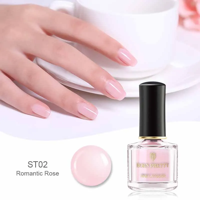 BP-ST02 BORN PRETTY Shimmer Голографический лазерный лак для ногтей серия Быстросохнущий лак для маникюра цвет 6 мл - Цвет: BP-ST02