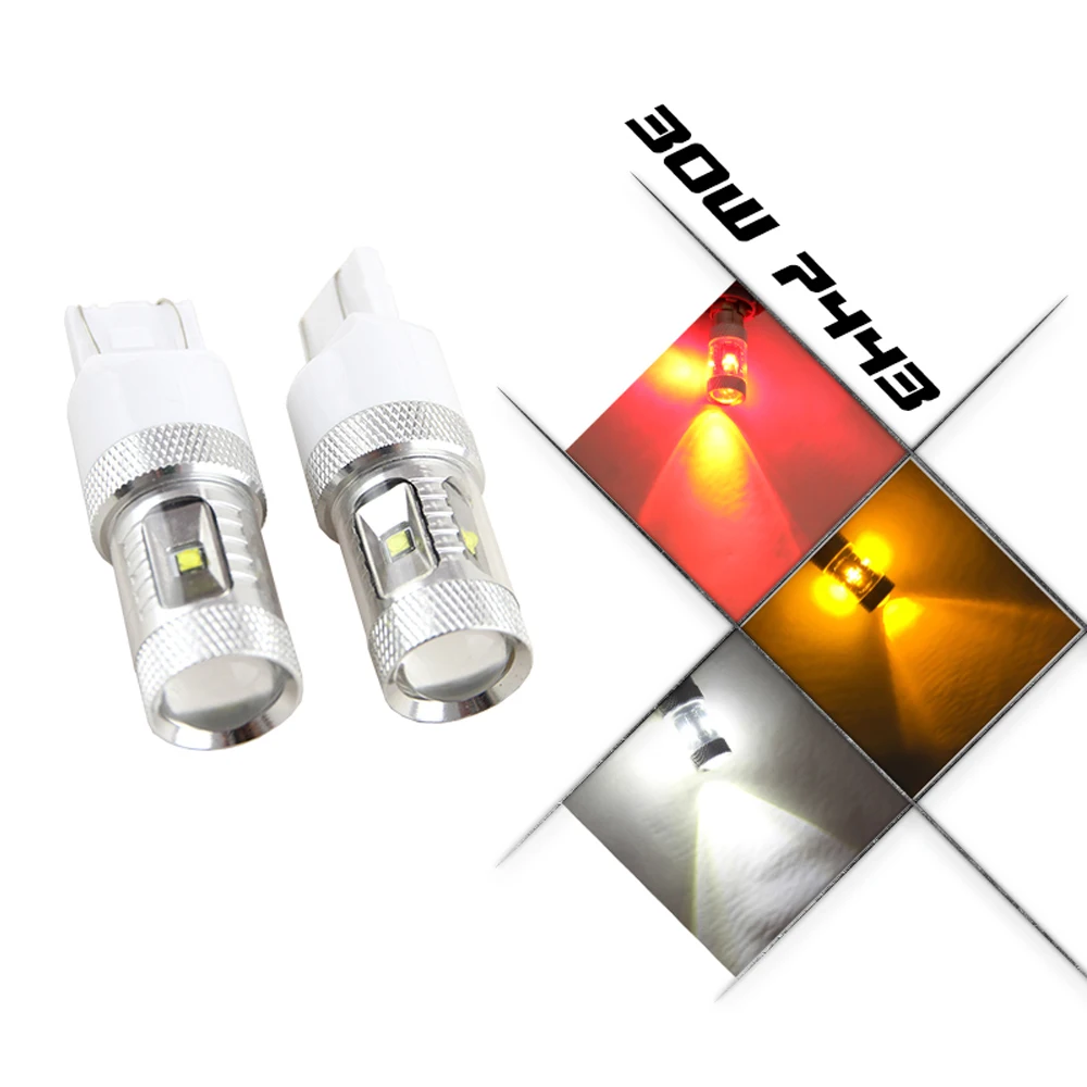 2X W21W T20 7443 led Авто canbus 12V Led Автомобильный стоп резервный обратный свет Задний