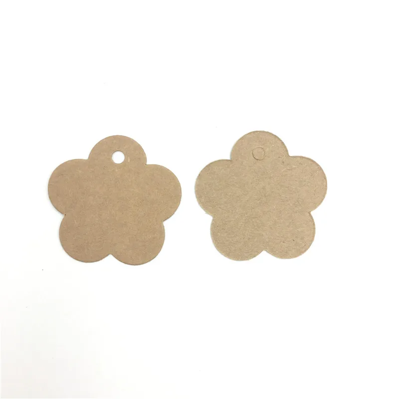 100 шт./лот белый черный коричневый крафт бумага бирки сделай сам мини этикетка для