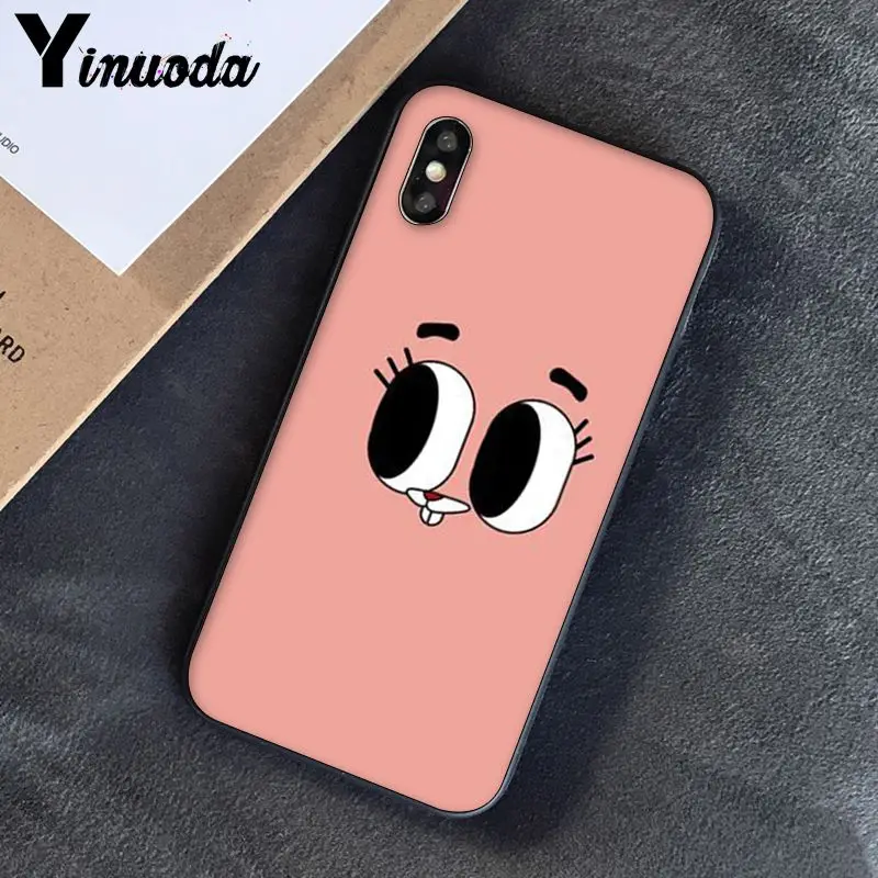 A12 Yinuoda удивительный мир Gumball gumball новое поступление черный чехол для телефона iPhone 8 7 6 6S 6Plus 5 5S SE XR X XS MAX Coque - Цвет: A12