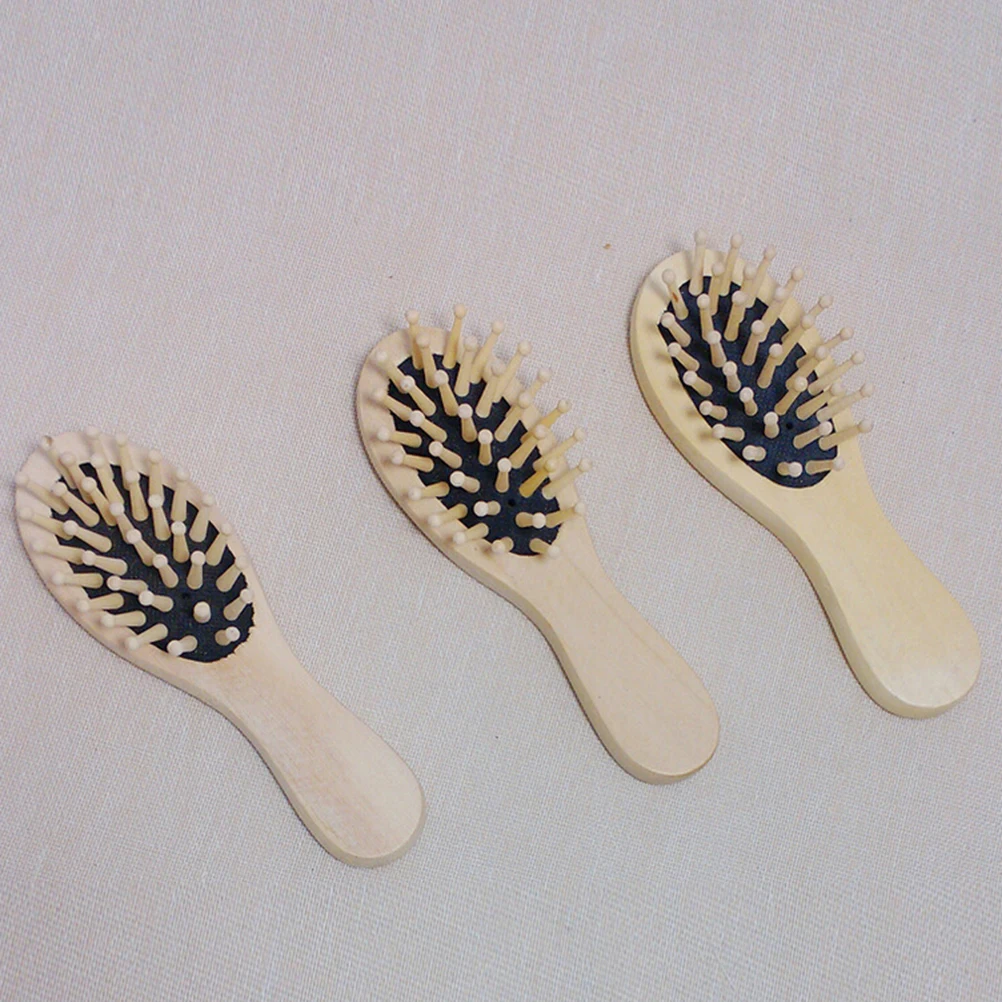 

1Pcs Bamboo Wooden Hair Brush Scalp Massage Comb Anti-static Hairbrush Flat Comb Hair Brush Salon Hair Styling Tools
