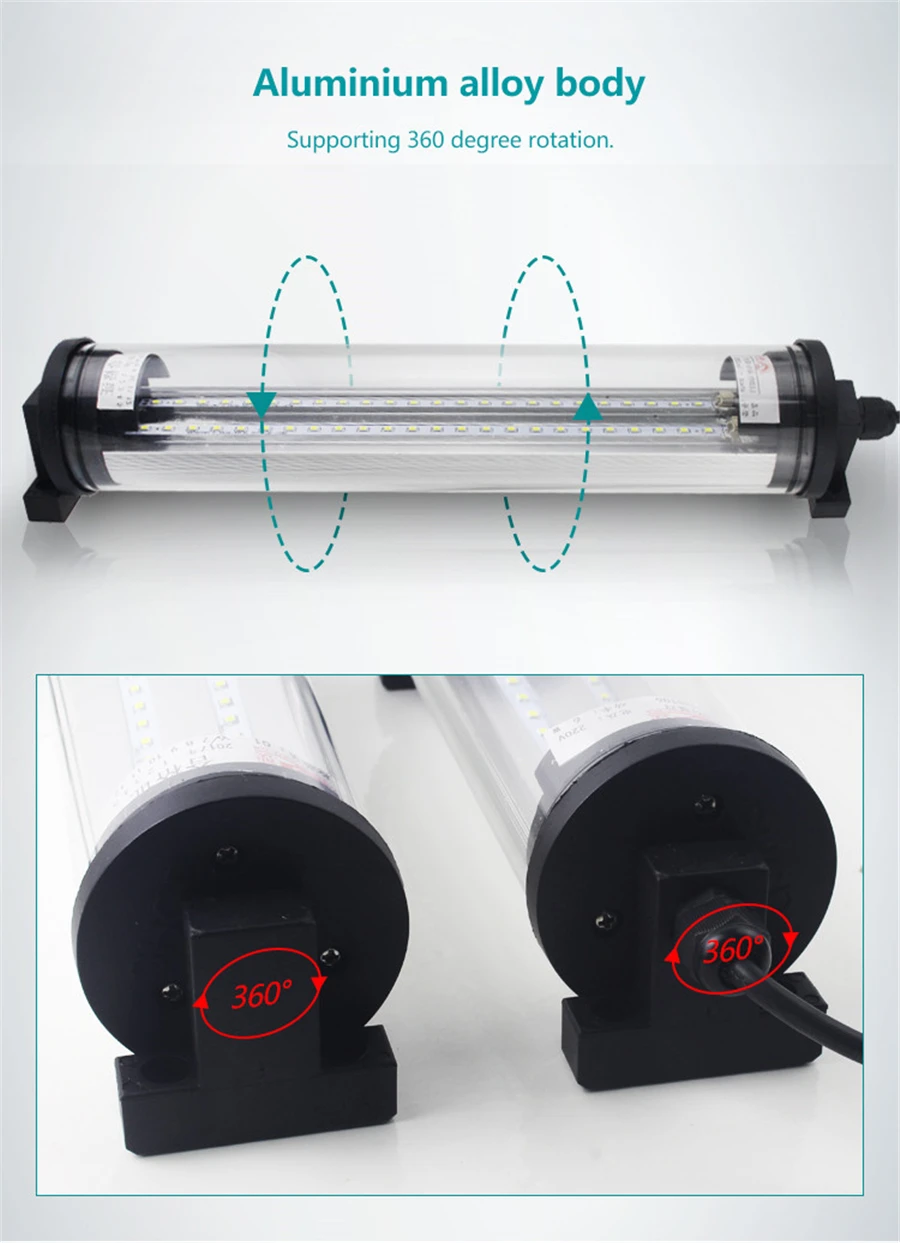 Industrial lighting Explosion proof Led light 8W 20W 30W 40W Waterproof Garage Warehouse lamp for CNC Machine Tool Lights 220V