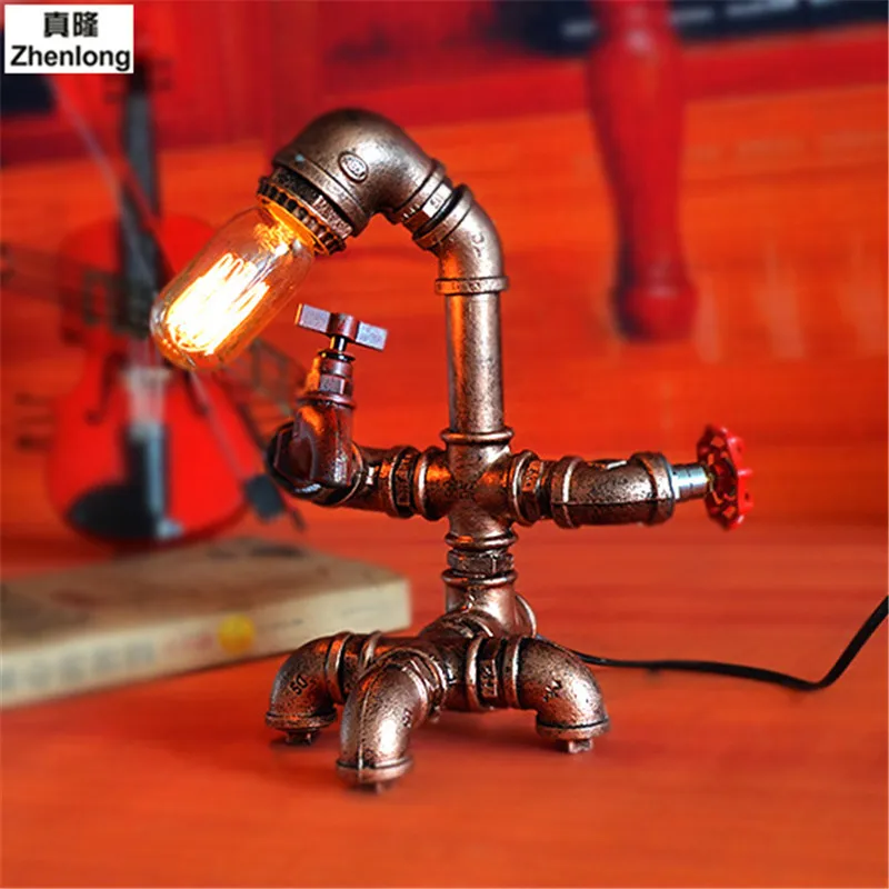 Ретро светильник E27 в стиле индастриал|desk lamp|pipe desk lamplamp |
