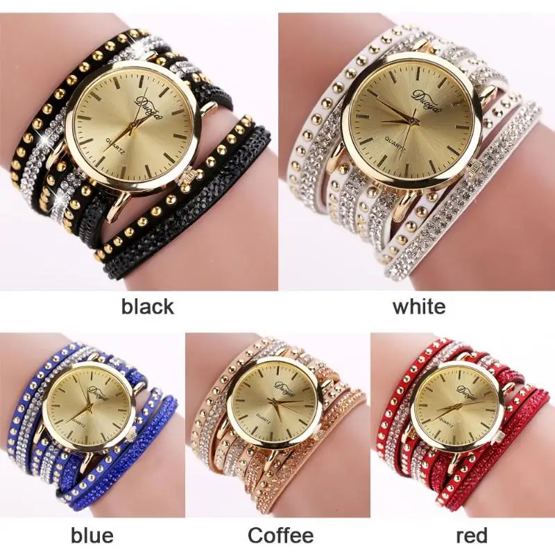 Женские часы-браслет Douya повседневные Элегантные женские часы из искусственной