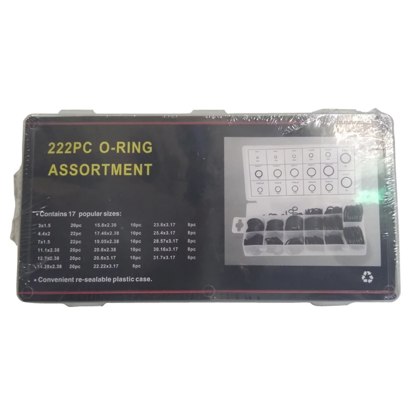 Фото 222Pcs Rubber O Ring Oring Seal Plumbing Garage Set Kit 17 Sizes With Case Обустройство дома 222Pcs Rubber O Ring Oring Seal Plumbing Garage Set Kit 17 Sizes With Case Обустройство дома