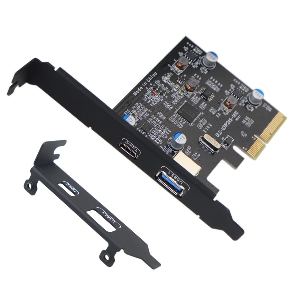 PCI E Express к USB 3 1 Gen2 10 Гбит/с концентратор типа A и Type C 2 порта PCIe Плата расширения