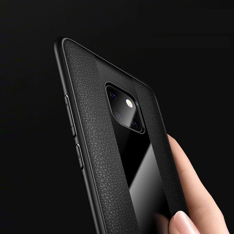 Роскошный чехол для huawei mate 20X кожаный мягкий силиконовый из оргстекла 20 Pro Телефон