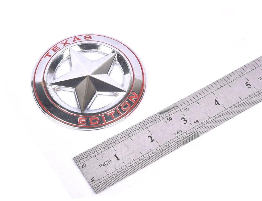 1 шт. 3D металлическая эмблема Texas Edition Звезда автомобиля багде для Mercedes BMW Mustang Ranger