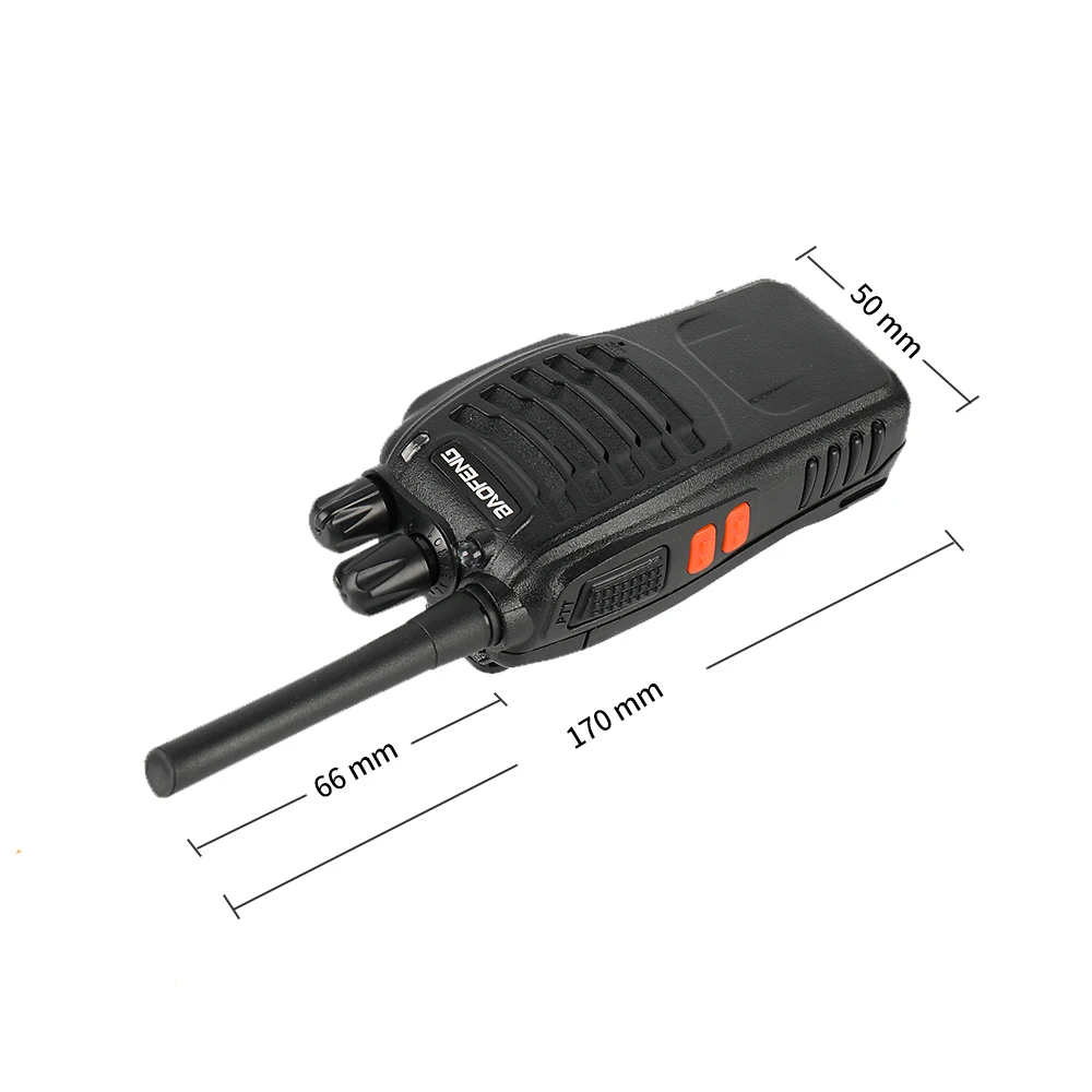 4 шт. Baofeng BF-88E PMR Walkie Talkie 0 5 Вт UHF 446 MHz 16 CH Портативное двухстороннее радио с USB