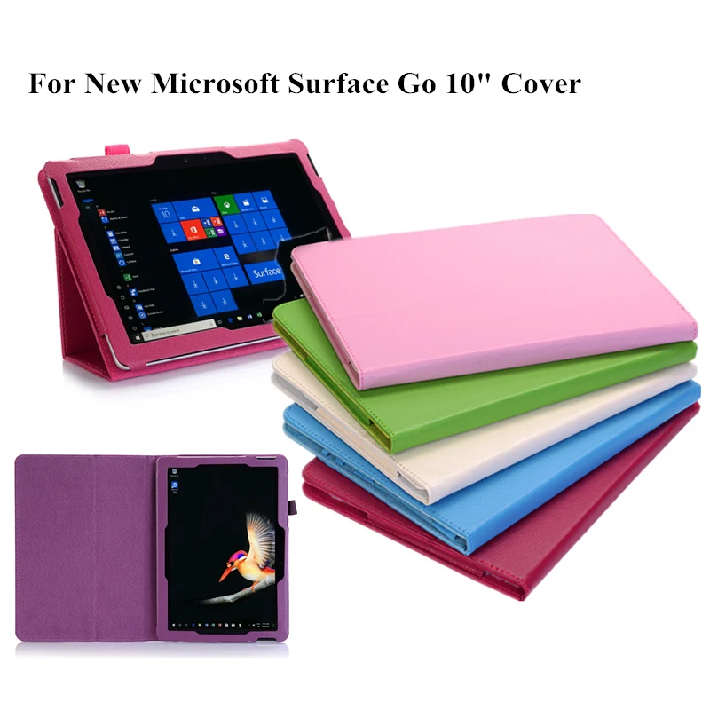 2018 Лучший кожаный чехол для ноутбука нового Microsoft Surface Go 10 0 дюймов планшета