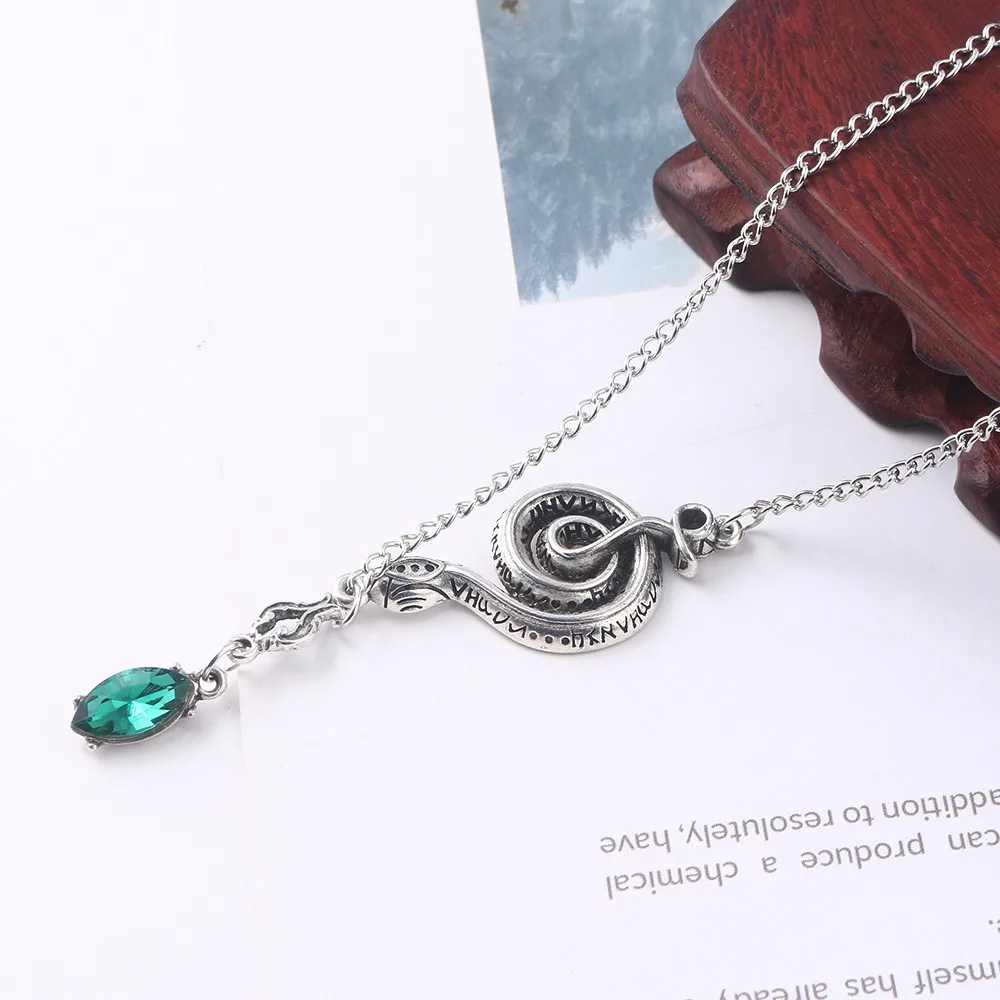 Женское Ожерелье змея Nagini ожерелья подвески с кристаллами ювелирные изделия из