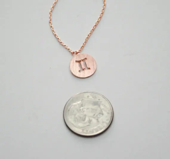 Женское ожерелье с знаками 12 созвездий подвеской в подарок на день рождения