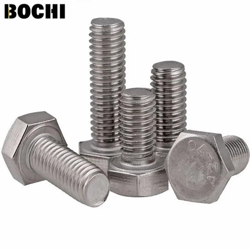 

DIN933 304 stainless steel screws full thread outer hex screw M14*30/35/40-150mm screws External hex screw 304 bolt