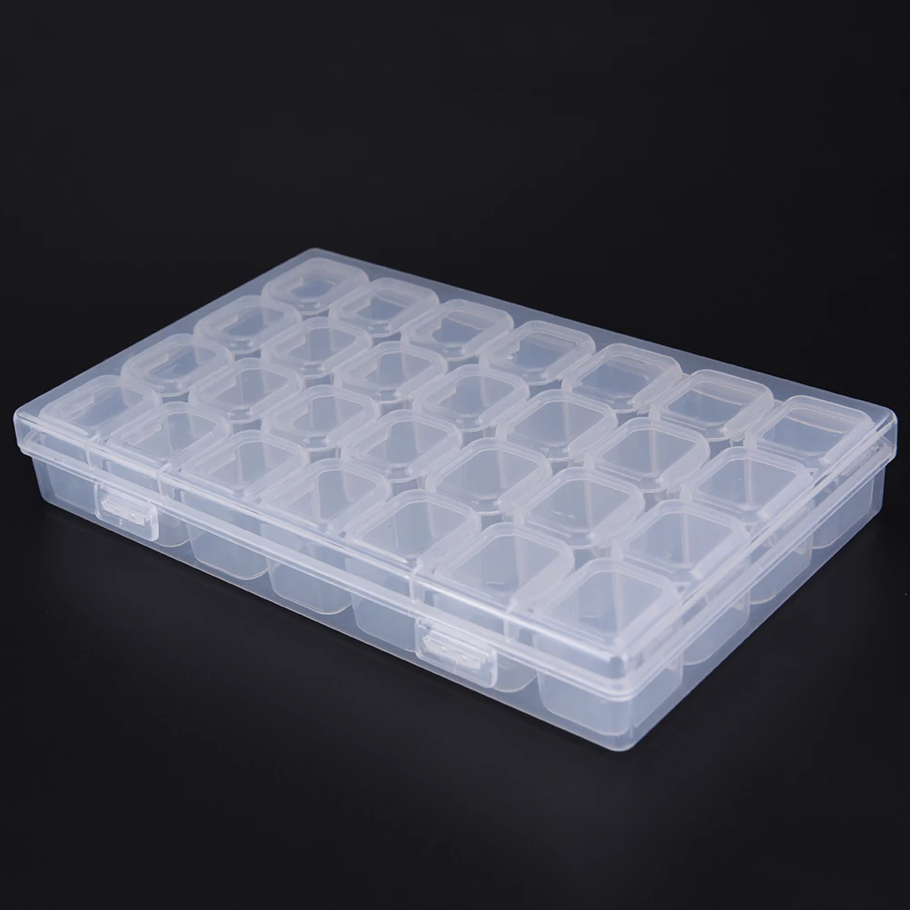 1 шт. пластиковый контейнер для ювелирных изделий 28 ячеек|box case|organizer storagecontainer box |
