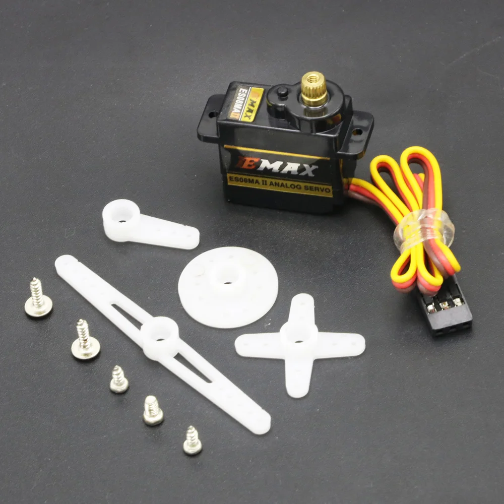 EMAX ES08MA II Mini Metal Gear Analog Servo 12g/ 2.0kg/ 0.12 Sec Mg90S For RC Car Truck Crawler Accessorie | Игрушки и хобби