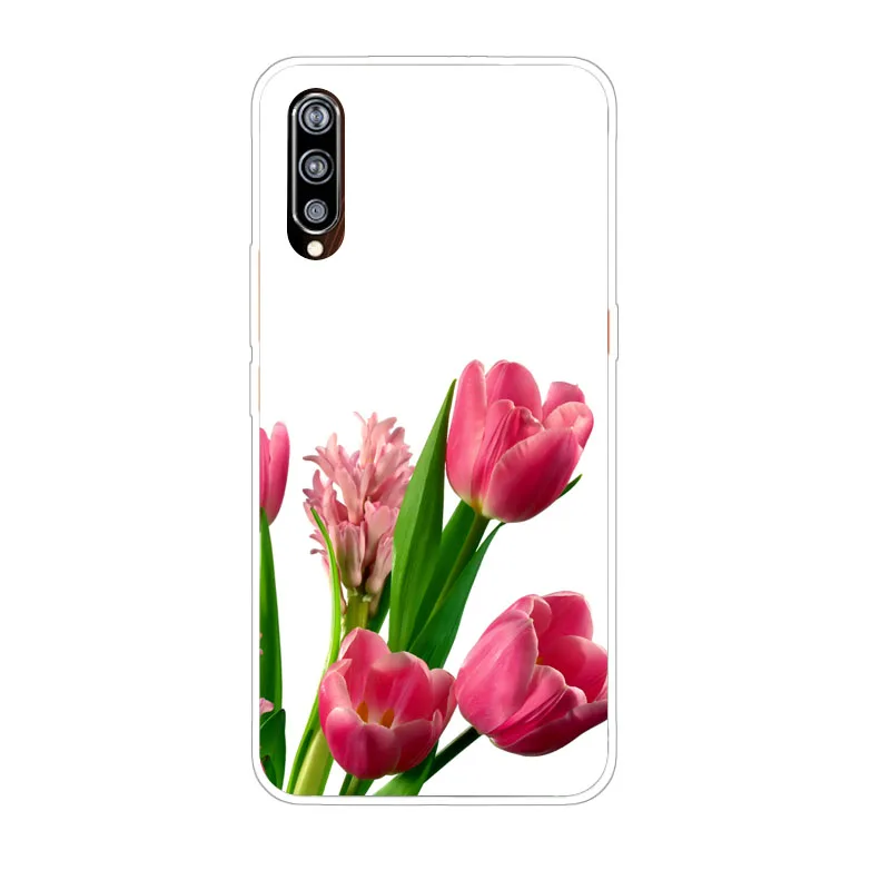 Vivo V15 PRO Чехол силиконовая яркая Цветочная живопись мягкая ТПУ задняя крышка для
