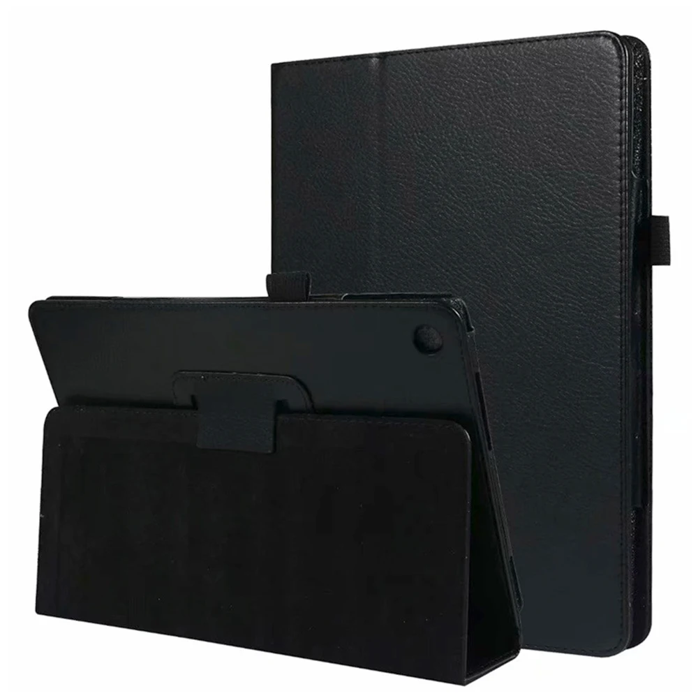 Черный Чехол для планшета huawei MediaPad M5 lite, T5 10, 10,1 дюймов, Honor Smart Cover, флип-чехол с подставкой, чехол HDL-W09, 8,0 из искусственной кожи, для сна - Цвет: Черный